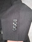 Daniel Cremieux Loro Piana Suit 43l Pants 37 Brown Pinstripe Super 130s Wool 
