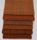 Hand Dyed Rug Hooking Wool Mill-dyed    rusty Rooster   6-pc  Collection 