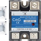 Solid State Relay Ssr-25dd  Dc To Dc Input output  3-32vdc  25a  Plastic Cover