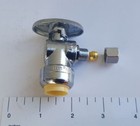 100 Pcs  1 2  Push Fit X 1 4  Od Comp  1 4-turn Angle Stop Valve