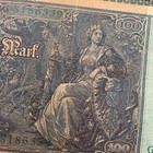 Green Seal 1910 Large German 100 Mark Banknote  Currency Germany Paper Money Ww1