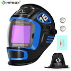 Large Viewing Welding Helmet True Color Auto Darkening Solar Powered Welder Hood