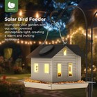 Mrcrafts Solar Bird Feeder - Hanging Metal Bird House Feeder With Solar Lights 