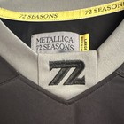 Metallica 72 Seasons Jersey Style Shirt Black Gray Size Large