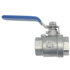 3 4  Npt Female 316 Stainless Steel Full Port Ball Valve Vinyl Handle Wog1000
