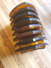 Lucite Acrylic Coasters Set Of 8 W stand Brown Tortoise Shell W  Rope Swirl 4x4 