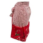 Vintage Christmas Cooking Baking Apron 1950 s 60 s Santa Claus Sleigh Reindeer