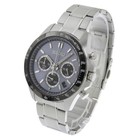 Seiko Seiko Men S Quartz Chronograph Wristwatch Ss Gray Blue Dial Sbtr027 Excell