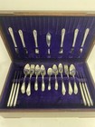 Vintage Oneida Silverplate Flatware 1936 Meadowbrook 76pc Silverware Set W Chest