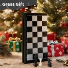 Travel Chess Set  10 Inch Magnetic Chess Board With 2 Extra Queen Portable Foldi