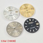 28 5mm For Seiko Watch Dial Green Luminous Fit Nh35 Nh36 Movement Watches 1003bc