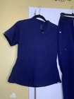 Figs Women s Technical Collection Navy Blue Scrub Set