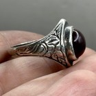 Ancient Roman Pure Silver Rare Agate Stone Ring E