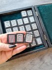 Rune Set Of Basalt In Box Handmade Runes Fortune Telling Divination Runic Magic