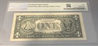 1985  1 Federal Reserve Note Frn With Cool Polkadot Offset Printing Error Pmg 40