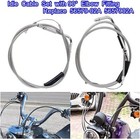 42  Stainless Steel Throttle And Idle Cable Set For Harley Davidson 56579-02a