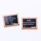 2set Dollhouse Miniature 1 12 Scale Wooden Blackboard Study Easel Accessories