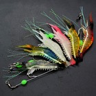 7x Luminous Fishing Lure Bait Artificial Shrimp Lures Soft Hook Prawn Baits Kit