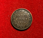Canada 1876 H Cent Bronze Coin Km 7 T4304
