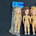 Vintage Lot Of 5 Fibre Craft Style Plastic Fashion Dolls 6    7 5 