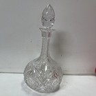 Vintage Cut Glass Glass Crystal Wine Decanter Liquor Bottle