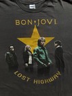 Vintage 2007 Bon Jovi Lost Highway Tour Shirt Gray Size Xl Rock Band Tee