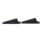 2 Count Big Foot Doorstop No-slip Rubber Wedge 2 25w X 4 75d X 1 25h Gray