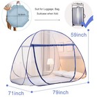 Portable Pop-up Mosquito Net Tent For Bed Baby Adults Trip  L79 X W71 X H59 I   