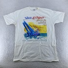 Vintage Stars   Stripes Shirt L xl America s Cup Defense Sailing 90s 1992