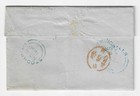 Gb Qv Sg 8 Penny Red Cover E-c Rare Blue New Mills Udc 733 Stockport- Birmingham