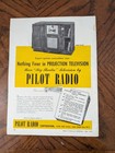 1949 Rtj Radio Television Journal Projection Tv Magazine