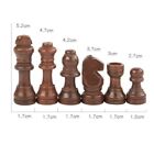 Classic Wooden  chess Set King Height 5 2cm Checkers   Chess Board Game 32 Pieces