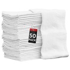  Shop Towels Cotton Rags Size 14 x14  Commercial Grade    50 Pack White