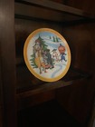 Vintage Mcdonald   s Plate 1977 Ronald Mcdonald Christmas Winter Scene Melamine
