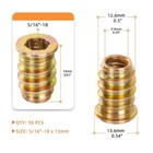 5 16-18 X 13mm Threaded Insert For Wood Furniture Screw 5 16 -18 X 