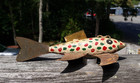 Ca 1930-40 s Batwing Fish Decoy Charles Dahlstrom Mille Lacs Lake Minn Op 7  Lng