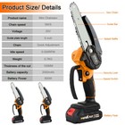 2 Battery Mini Electric Chain Saws Cordless Handheld Portable Small Chainsaw