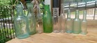 Lot Of 9 Antique Condiment   Sauce   Pickle Bottles