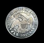 1829 - Authentic   196   Year Old Capped Bust Silver Half Dollar 50c Piece