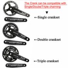 Bucklos Bike Crankset 104bcd 170mm Crank Bicycle Chainring 30-42t Narrow Wide Us