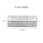 Lead Ingots   2 Lbs Each   Perfect For Crafting Weights  Sinkers  Or Bullets