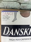 Y2k Danskin Dance Legwear 1331 Size B Toast Ultra Shimmery Footed Tights Nylons