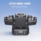 Moving Head Party Light Rotating Disco Ball Laser Beam Strobe Remote Dmx