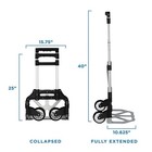 Mount-it  Folding Hand Truck And Personal Dolly  Trolley Cart  165 Lb Capacity