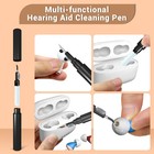 Premium Hearing Aid Cleaning Kit For Oticon Phonak Wireless Large  Black