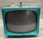 Vintage Admiral Model Ts103 N Turquoise   White 10  Television For Parts Repair