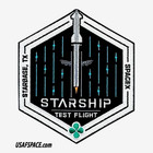 Authentic Spacex -starship Test Flight- Super Heavy- Starbase  Tx- Mission Patch