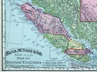 1895 Rand Mcnally Map British Columbia Victoria Vancouver Glaciers Canada