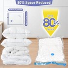 10 Pack Jumbo Vacuum Storage Bags With Hand Pump  80  Storage Space Saving  Stur