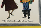 Heileman s Old Style Lager Beer Menu 1954 La Crosse  Wisconsin Vintage